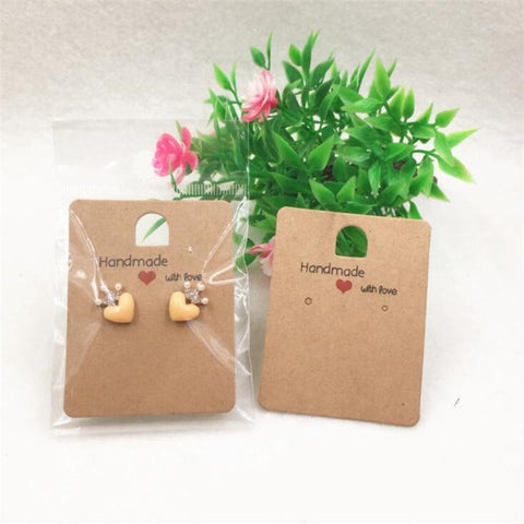 50pcs Paper Display Stand Cards Earring Showcase Packaging -JW01672-Veeddydropshipping
