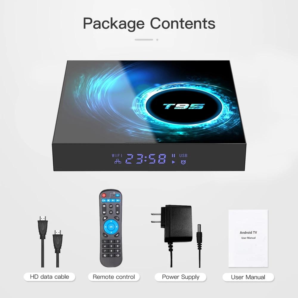 T95 TV Box Android 10.0 Allwinner H616 2G/4G RAM 16G 32G 64G 4k Quad Core -CE01028-Veeddydropshipping
