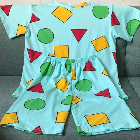 Pajama Sinchan Cotton Summer Short Sets Japanese Pajamas for Couples Man-MF01625-Veeddydropshipping