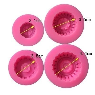 Silicone Cake Mold Tires Wheel Pattern DIY-HA01206-Veeddydropshipping