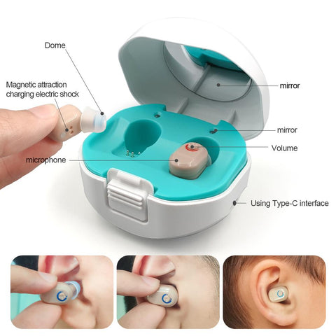 Hearing Aids 6 Earplugs Small Brush Sound-BH00816-Veeddydropshipping