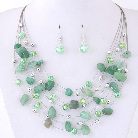 Bridal Wedding Women Charm  African Beads Jewelry Set  -JW00377-Veeddydropshipping