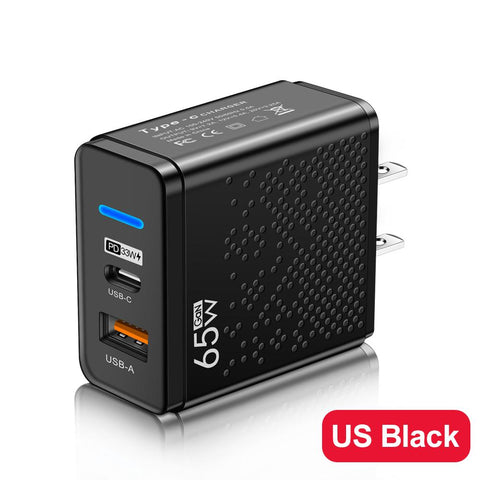 USB C Fast Charger 65W PD Type C Fast Charging Phone Charger Adapter-PA00354-Veeddydropshipping