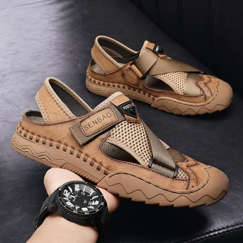 Sandals Lightweight Non-slip Driving Flats Moccasin-BS01453-Veeddydropshipping