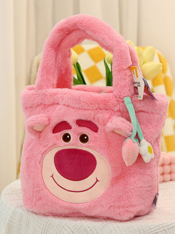 2022 New Disney Genuine Kawaii Strawberry Bear Lotso Bag Girl-TB00035-Veeddydropshipping