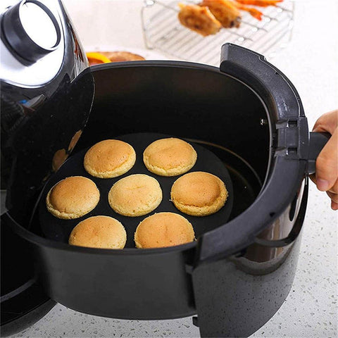 7 Cups Air Fryer Muffin Silicone Mold Round-HA01165-Veeddydropshipping