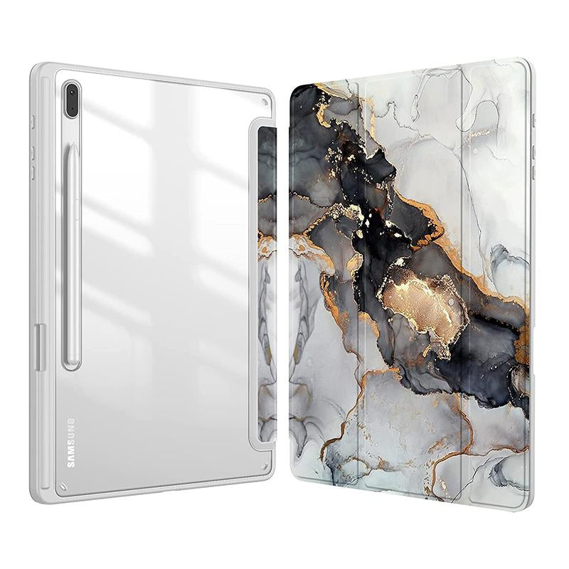 Case Transparent Back Tablet Cover With Pencil Holder-CO00458-Veeddydropshipping