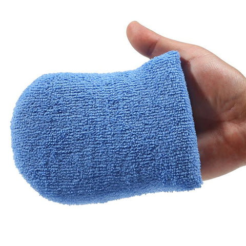 2pcs/6pcs Soft Microfiber Car Wax Applicator Mitts Polishing Sponge-AM00473-Veeddydropshipping