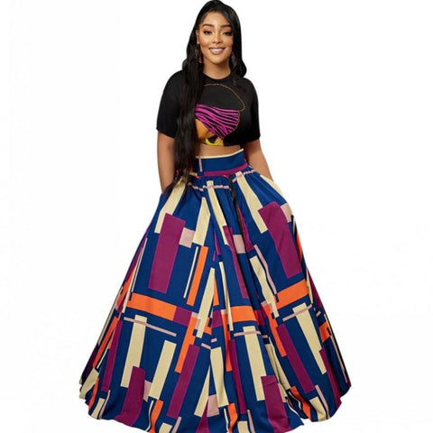 Long African Skirt Clothes Women-WF01511-Veeddydropshipping