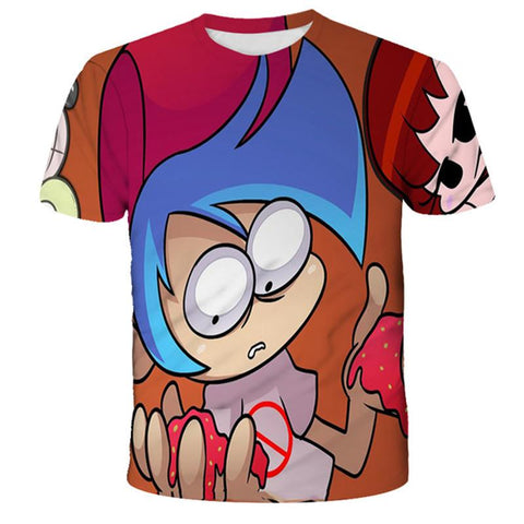 2023 New Fridany Night Funkin T Shirts 1-14 Years Summer Children-TB01156-Veeddydropshipping