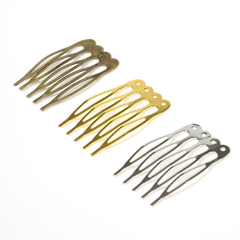 Metal Hair Comb Blank Hair Hairpins For Jewelry Making DIY -JW01600-Veeddydropshipping