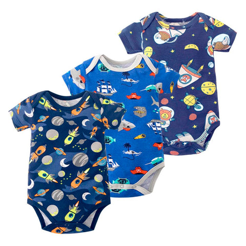 Summer Newborn Infant Baby Clothes Cute Toddler Jumpsuits Boys-Veeddydropshipping-1