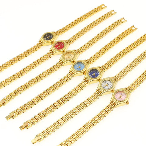 Watch Golden Small Dial Quartz leisure Watch Popular Wristwatch-JW01084-Veeddydropshipping