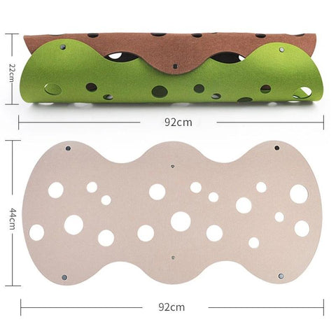 Cat Toy Felt Nest Kitten Tunnel Collapsible-HA01410-Veeddydropshipping