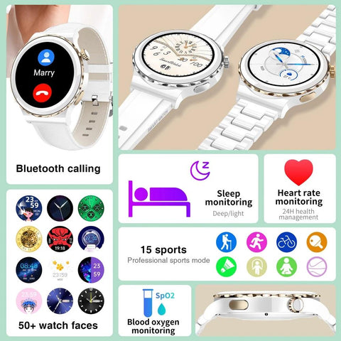 New Smart Watch Women Bluetooth Call Smartwatch Ladies Fitness -CE00555-Veeddydropshipping