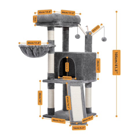 Cat Scratcher Tower Home Furniture-HA01424-Veeddydropshipping