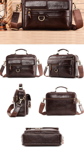 Genuine Leather Bag For Document Men Shoulder Travel-BS00460-Veeddydropshipping
