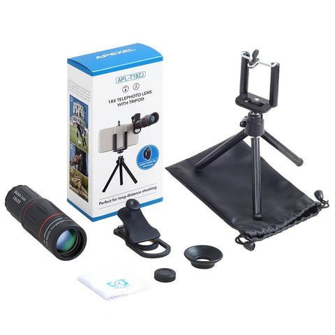 APEXEL Universal 18X Telescope Zoom Mobile Phone Lens Selfie-PA01281-Veeddydropshipping