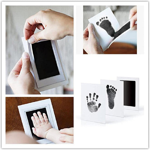 Newborn Baby DIY Handprint Footprint Kit Ink Pads Photo Frame-TB00761-Veeddydropshipping