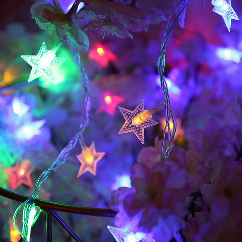 10/20 LED Star Fairy Lights Garland Battery Operated Star Twinkle String Light-TI00940-Veeddydropshipping