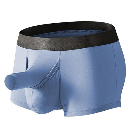 Boxers Underwear Sexy Long Penis Pouch Boxershorts Underpants Male-MF01619-Veeddydropshipping