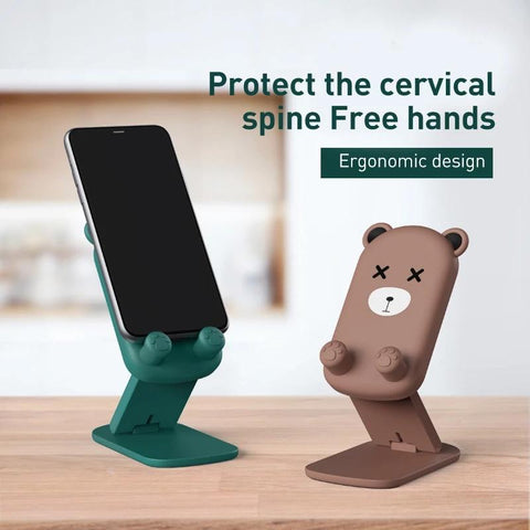 Cute Cartoon Holder Foldable Portable Cell Phone Stand Tablet Support Desktop-PA00546-Veeddydropshipping