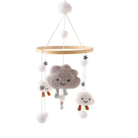 Mini Bed Bell Baby Rattles Crib Mobiles Wooden Pendant Toy for Baby Newborn-TB00511-Veeddydropshipping