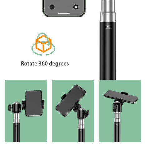 Mobile Phone Live Bracket Tripod Desktop Ground Lighting Lamp -CE00499-Veeddydropshipping