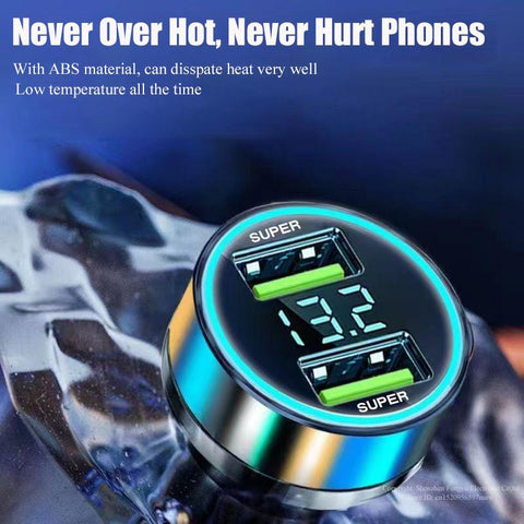 2 Port Super Fast USB Car Charger for iPhone 14 Pro Max 13 12 11 Oneplus-PA00053-Veeddydropshipping