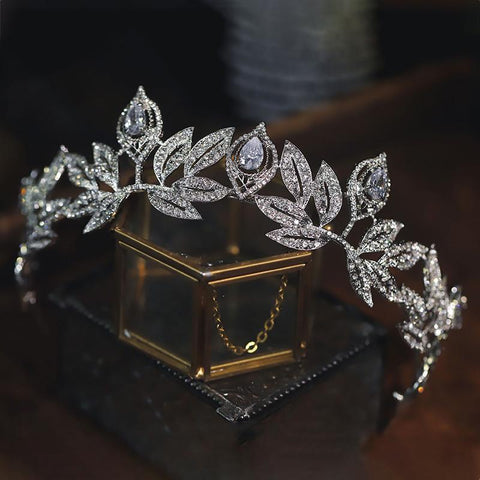 Wedding Crown Hairband Hair Jewelry Engagement Accessories  -JW00472-Veeddydropshipping