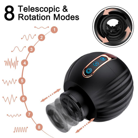 Automatic Rotating Thrusting Male Masturbators Telescopic Masturbator -BH01200-Veeddydropshipping