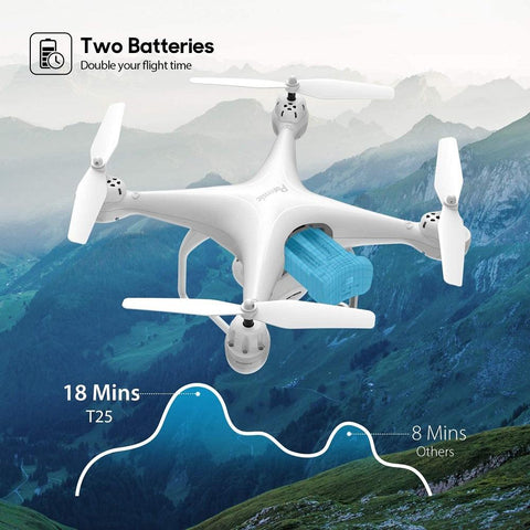 Potensic T25 GPS Drone With 1080P HD Camera RC FPV Quadcopter WiFi Live Video-TB01419-Veeddydropshipping