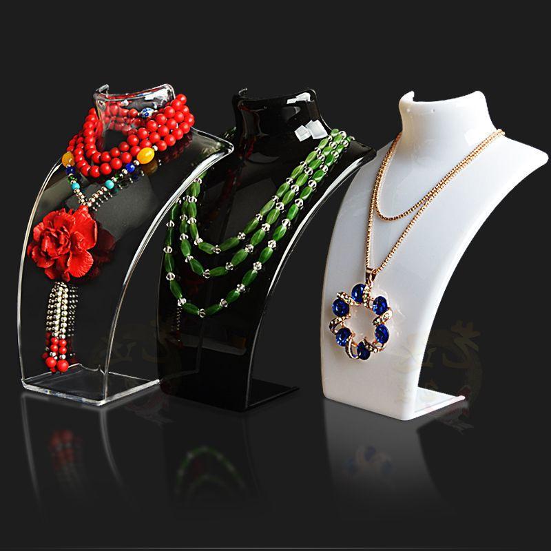 Three Colors Mannequin Necklace Jewelry Pendant Display -JW01731-Veeddydropshipping