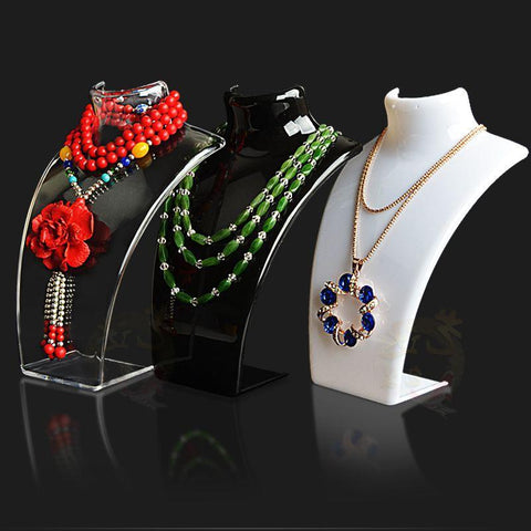 Three Colors Mannequin Necklace Jewelry Pendant Display -JW01731-Veeddydropshipping