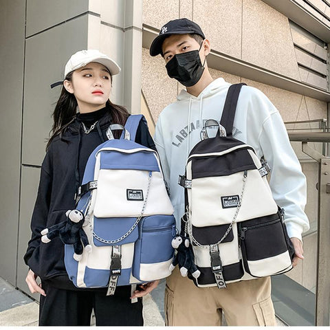 Style High School Student Backpack Large Capacity Boy and-BS00310-Veeddydropshipping