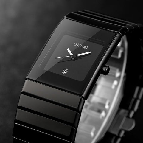 Fashion Black Ceramic Watch Men Business Waterproof -JW00653-Veeddydropshipping