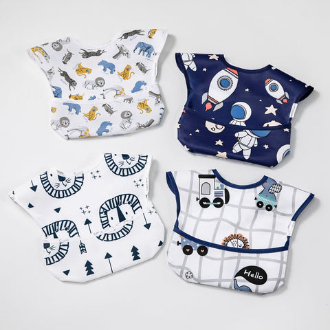 1Pcs Baby Bibs Waterproof Feeding Bibs Unisex Washable Fashion-TB00469-Veeddydropshipping