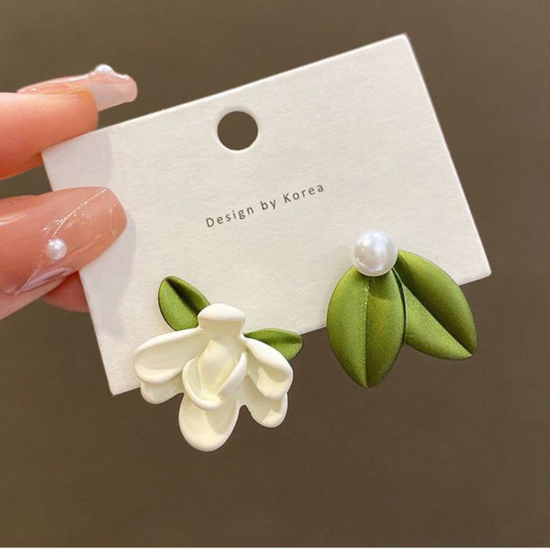 pearl  Stud Earrings  Flower  Earrings Ins Girl New Fashion -JW01454-Veeddydropshipping