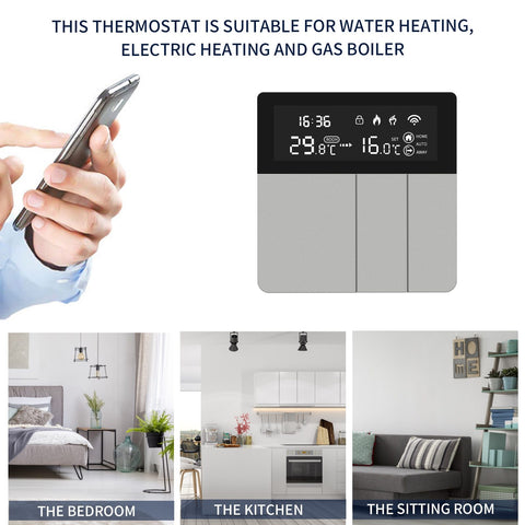 Tuya WiFi Smart Thermostat APP Remote Alexa Alice Home Temperature-TI01007-Veeddydropshipping