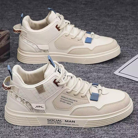 Men Trend Korean Version Lace Up Student Casual Shoes-BS01351-Veeddydropshipping