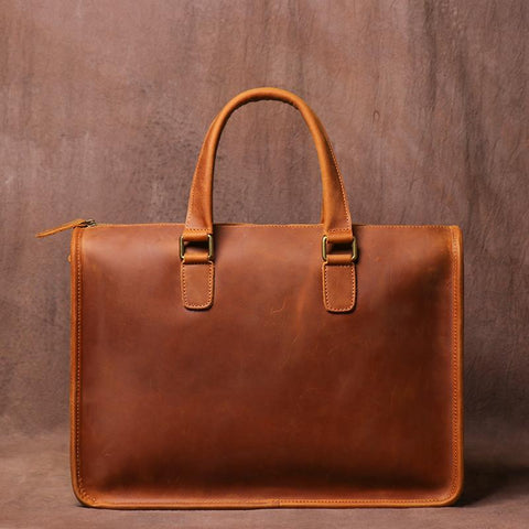 Men Briefcase for Laptop 14 Messenger Men&#39;s Leather Business-BS00449-Veeddydropshipping