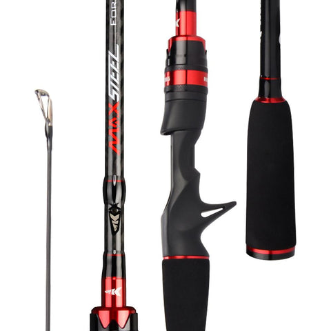 Max Steel Rod Carbon Spinning Casting Fishing Rod with 1.80m 2.13m 2.28m 2.4m-OS00325-Veeddydropshipping