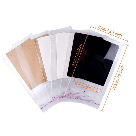Kraft Paper Cards Jewelry Necklace Earring Display Holder-JW01658-Veeddydropshipping