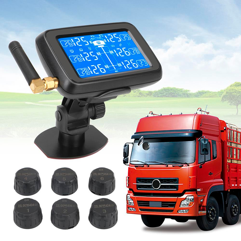 TPMS with 6 External Sensors For Truck BUS LORRY 0-15 Bar Car Wireless-AM00160-Veeddydropshipping