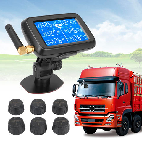 TPMS with 6 External Sensors For Truck BUS LORRY 0-15 Bar Car Wireless-AM00160-Veeddydropshipping