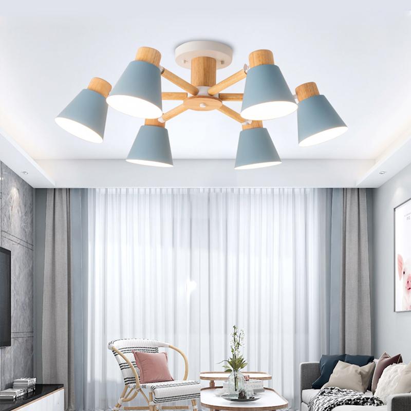 Solid wood chandelier modern lamp lighting-TI00408-Veeddydropshipping
