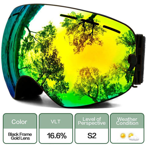Ski Goggles,Winter Snow Sports Goggles with Anti-fog UV Protection for Men Women-OS00740-Veeddydropshipping