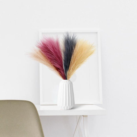 Artificial Pampas Grass Bouquet Wedding Party Decoration-HA00648-Veeddydropshipping