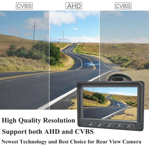 DIYKIT 4Pin 5 Inch AHD IPS Rear View Car Monitor Digital Screen-AM00693-Veeddydropshipping