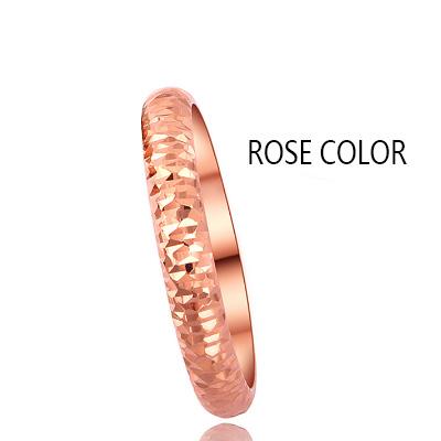 18k Pure Gold Ring Rose White Unisex Men Women Lover -JW00124- Veeddydropshipping